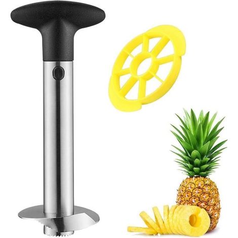 Coupe-ananas - Découpe Ananas - Acier Inoxydable 304 - Poignée Antidérapante - Sûr et Pratique (1/4)
