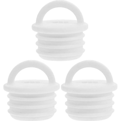 Lot de 3 bouchons vidange en caoutchouc . Adaptés aux seaux à serpillière avec anneau traction . pou (1/5)
