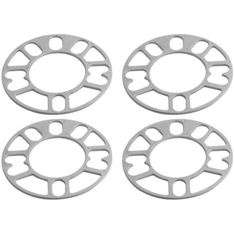 4 PièCes Entretoises de Roue en Aluminium Cales Plaque Automatique 3Mm Goujon pour 4X100 4X114.3 5X100 5X108 5X114.3 5X120 (1/4)