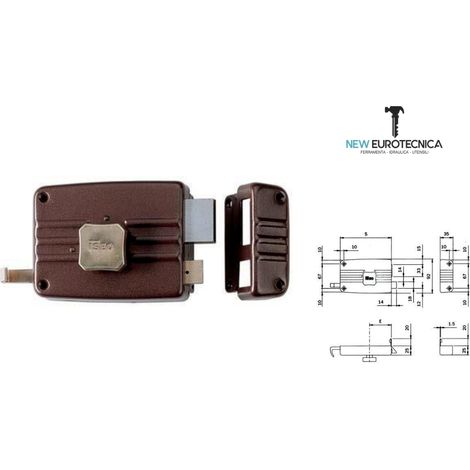 Serratura legno applicare 401 iseo destra entrata 60 mm