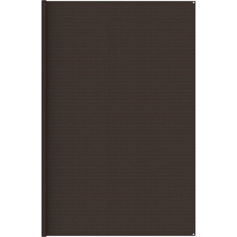 Tapis extérieur Tapis de tente Tapis de Camping 400x400 cm Marron 68457
