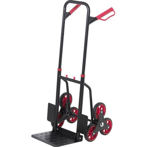 TOOLCRAFT TO-9650166 Carrello per scale pieghevole, regolabile in altezza Acciaio Capacità di carico (max.): 150 kg
