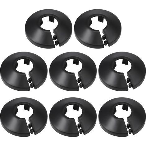 Lot de 20 colliers de serrage en plastique pour tuyau de radiateur, décoration pour tuyau de 16 mm de diamètre – Noir (1/5)