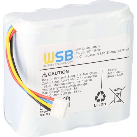 LiFePo4 Akku 12,8V 3,6Ah mit BMS und JST-Stecker (1/5)