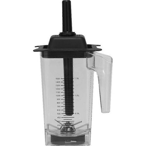 Bol mélangeur de 1,5 L avec tige de mélange pour mixeur-extracteur de jus TM-800A/800, de haute qualité et durable, design moderne et élégant, facile à utiliser et à installer. (1/5)