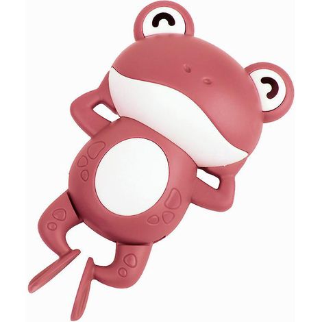(pink) Swimming Frog Toy Floating Bathtub Kids Bath Toys (1/5)
