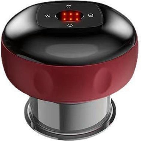 Ventouse intelligente à six niveaux, aspiration USB rechargeable rouge avec contrôle de température (1/5)