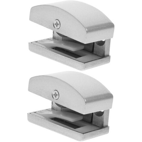 2pièces Guide Réglable Bas pour Porte Coulissante Verre Accessoires pour Et Portes Glissantes Verre Installation Facile Et Fonctionnelle (1/5)