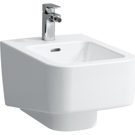 Bidet mural LAUFEN PRO S sans trou sur le côté pour le raccordement à l'eau LCC LAUFEN