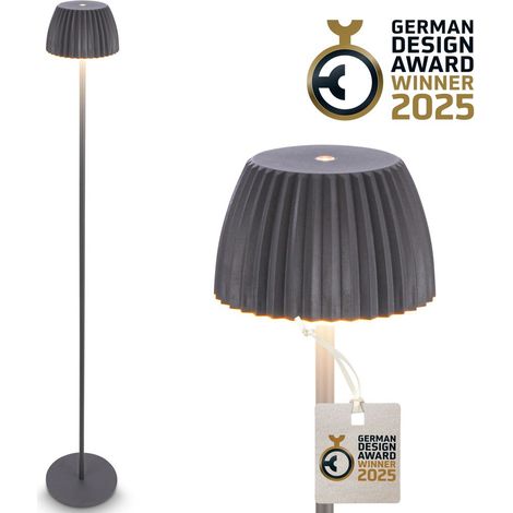 LED Stehlampe kabellos LED Stehleuchte Standleuchte Akku Wohnzimmer dimmbar
