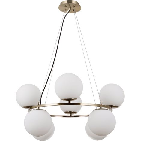 Italux Larosa Suspension globe en bronze antique 8xE14 (1/3)