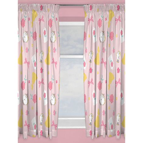 Rideaux princesses la belle et la bête Disney - hauteur 183 cm (1/3)