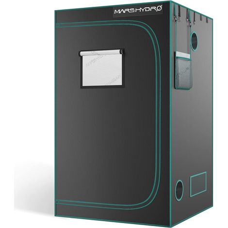 Mars Hydro 120x120x200cm Growbox GrowZelt Indoor Pflanzenzelt Growroom Darkroom Growschrank Gewächshaus Grow Tent 1680D