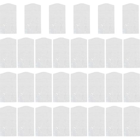 Lot de 30 housses à vêtements transparentes en plastique (60 x 120 cm) jetables, anti-poussière, pour la maison, le magasin et l'extérieur.-120X60cm-Transparent (1/3)