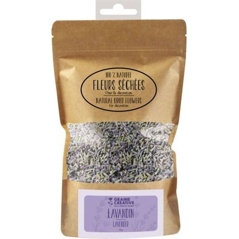 Graine Créative - Fleurs séchées Lavandin - Deco Bougie Savon