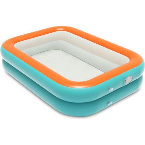 Piscine gonflable carrée pour enfants – Pataugeoire extérieure été – PVC épais sans BPA – Installation rapide et rangement facile