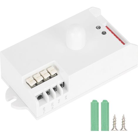 Détecteur de mouvement radar micro-ondes 5.8GHz réglable pour interrupteur lumineux, maison, hôtel, couloir
