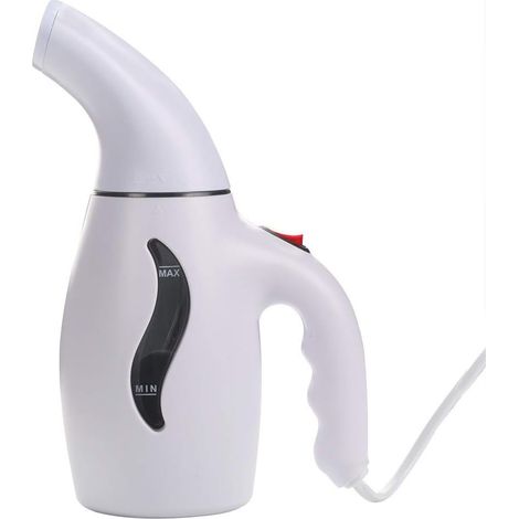 Défroisseur Vapeur Vertical Portable de Repassage Défroisseur Machine for la Maison Voyage à Main Tissu Tissu à Vapeur Verticale Fer Vapeur Brosse (Color : White, Plug Type : 1) (1/4)