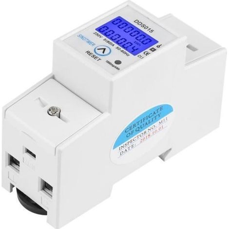 Contador de energía - an - DDS015 - 5-80A - 230V - LCD monofásico (1/4)