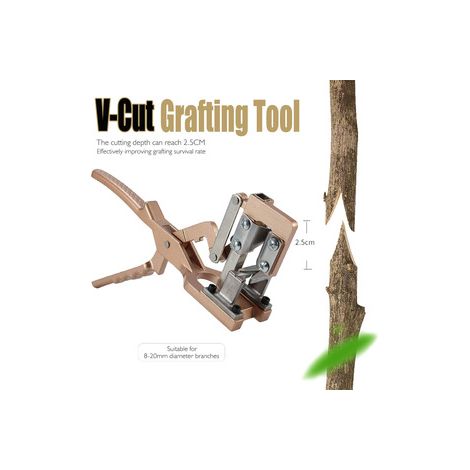 Outil de greffage multifonction pour arbres fruitiers – Sécateur à greffer pour plants et vignes – Idéal pour pépinière et jardinage