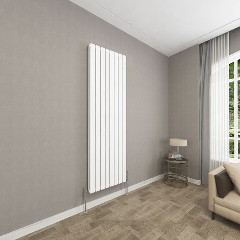 SKY Bathroom 1800x544mm White Double Flat Panel Radiator Vertical Central Heating Rad (1/5)
