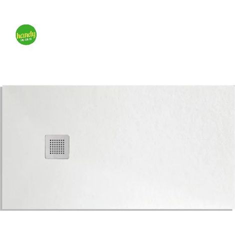 Piatto doccia rettangolare in marmoresina bianco modello stone free h2,8 cm 70x120 BARBOTTINA (1/8)