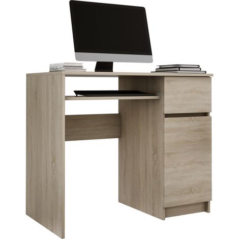 Scrivania a destra, Rovere Sonoma, 77 x 90 x 50 cm (1/5)