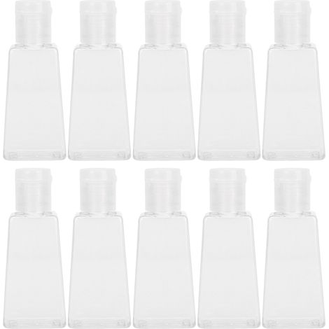 Bouteille Pompe Lotion - 30 ml - Rechargeable - Compacte Voyage - Transparente Et Étanche - 10 Pièces