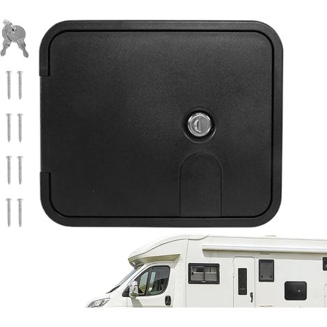 Porte de rangement pour camping-car – Couvercle de compartiment résistant à la rouille – Trappe de rangement pour cordon de véhicule – pour véhicules – Pour port d'inspection de câbles intérieurs de (1/5)