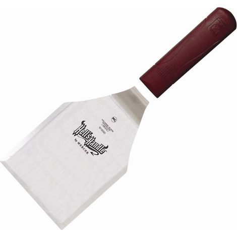 Spatule professionnelle inox manche anti chaleur Mercer Culinary - 130 x 102 mm