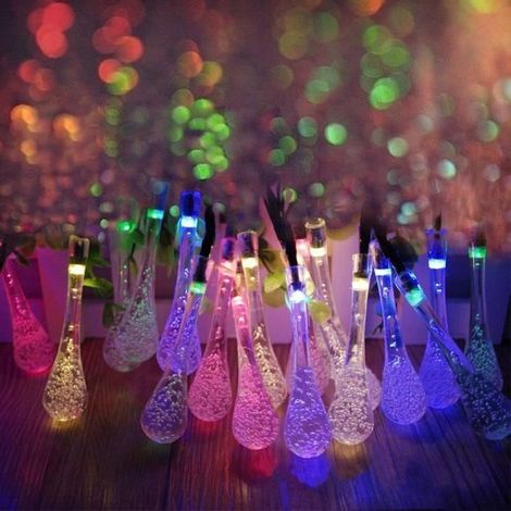 1 Guirlande lumineuse, 4.8m, 20 LED, Solaire, Multicolore, Jardin (1/4)