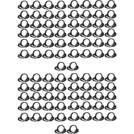 Lot de 100 colliers de serrage pour tuyaux PE Φ16, fixation pour tuyaux d'irrigation goutte à goutte, fixation anti-fuites d'eau. Accessoires pour arroseurs et systèmes de goutte à goutte. (1/5)