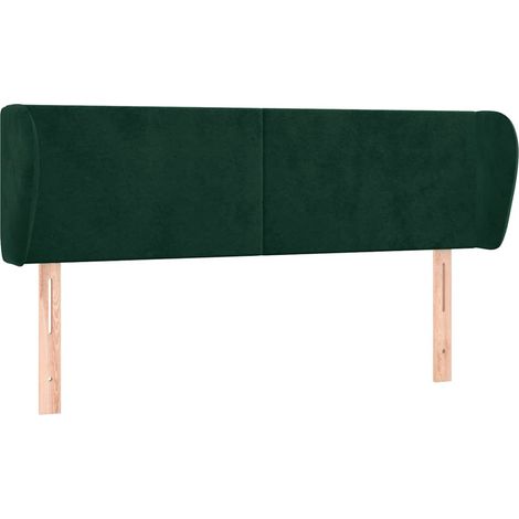 Maison Exclusive - Cabecero de terciopelo verde oscuro 147x23x78/ (1/5)