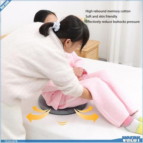 Ashata coussin de siège rotatif Coussin de Siège Pivotant à 360 Degrés, Coussin de Chaise Antidérapant en manutention elingue (1/5)