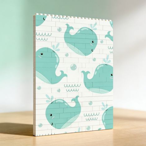 Cadre photo pour amoureux DIY en briques de construction, cadeau d’anniversaire (1/5)