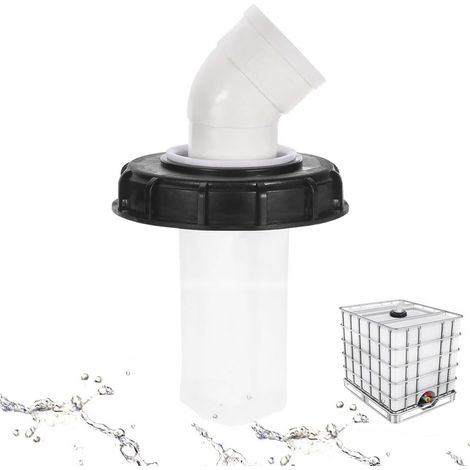 45° Couvercle de Réservoir IBC avec Filtre en Nylon Lavable pour Réservoir d'eau de Pluie IBC 1000L, Filtre À Couvercle IBC Accessoires de Réservoir IBC, Filtre à Eau de Pluie en Nylon 165 mm (1/5)