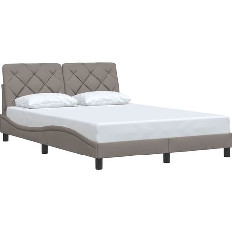 Maison Exclusive - Giroletto senza Materasso Tortora 120x200 cm Tessuto (1/5)