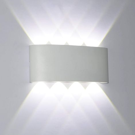 AC85-265V Modern Wall Sconce Lights LEDS montés sur les lumières sur l'éclairage intérieur pour les escaliers du couloir du couloir de balcon de chambre à coucher, Modèle: blanc chaud (1/5)