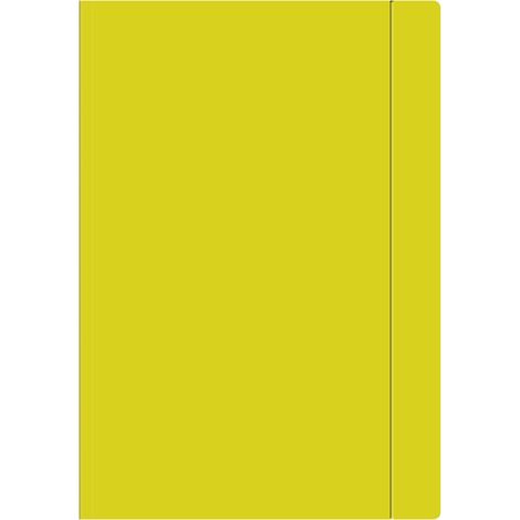 Carpeta con banda elástica. Tamaño A4+, color amarillo. (1/2)