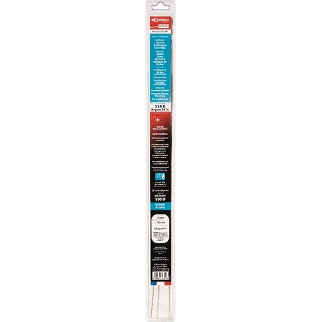 Varilla de soldadura EXPRESS ATG - Gas especial - Plata 34% - Ø 2 mm x L500 mm - Blister de 3 varillas - GE334GE (1/2)