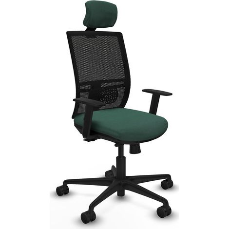 Sedia Ufficio con Poggiatesta Yunquera traslack Piqueras y Crespo 1D036N2 Verde (1/5)