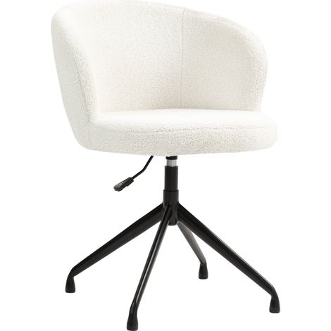 Chaise de bureau LANA blanc crème (1/5)
