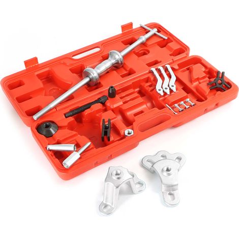 Set estrattore per cuscinetti mozzi ruota 4 e 5 fori con martello scorrevole (1/5)