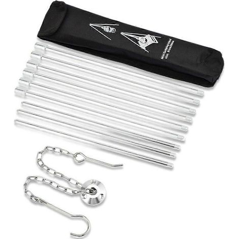 Trépied de camping en alliage d'aluminium avec crochet de suspension, support pour ustensiles de cuisine, équipement de camping robuste (1/5)