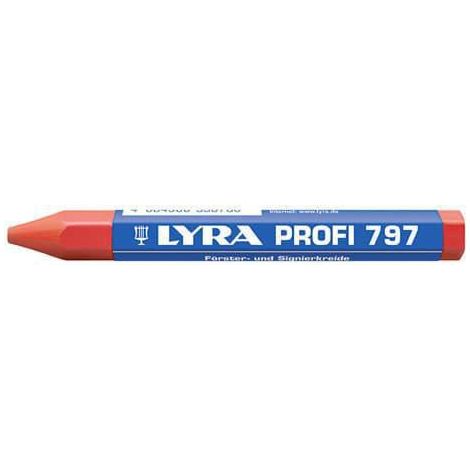 Tiza para marcar bosques Rojo LYRA Caja de 12 - 4870017