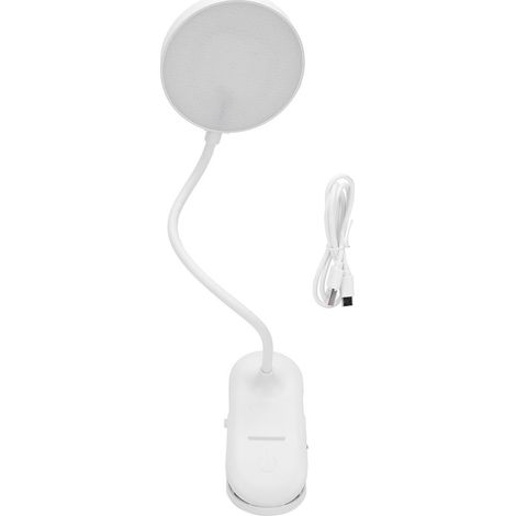 LED Desk Lamp Rechargeable 3 Modes Dimming Brightness Sensitive Control Eye Care Clip On Book Reading Light for Bedroom (1/4)