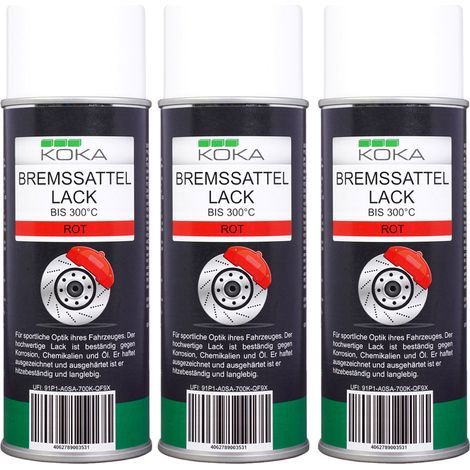 3x Bremssattellack Spray Rot