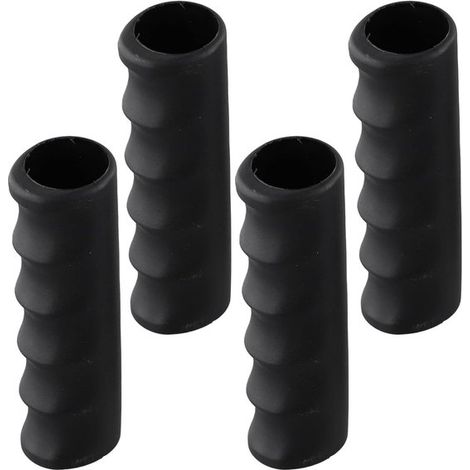 4 Ersatzgriffe für Schubkarre und Sackkarre Schwarzes, rutschfestes Gummi (1/5)