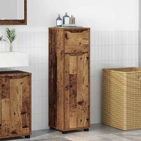 Gabinete de Baño con cajón Madera Vieja 30,5 x 30 x 101 cm