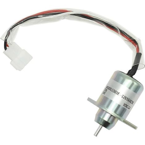Électrovanne d'arrêt de carburant 1503ES-12S5SUC5S 119653-77950 M806808 pour moteurs Yanmar 3TNE84, 3TNE88 et 4TNE84/4TNE88 (12 V) (1/5)